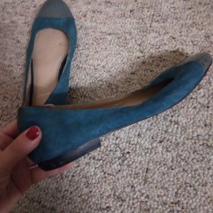 Cute teal Lazzarini flats